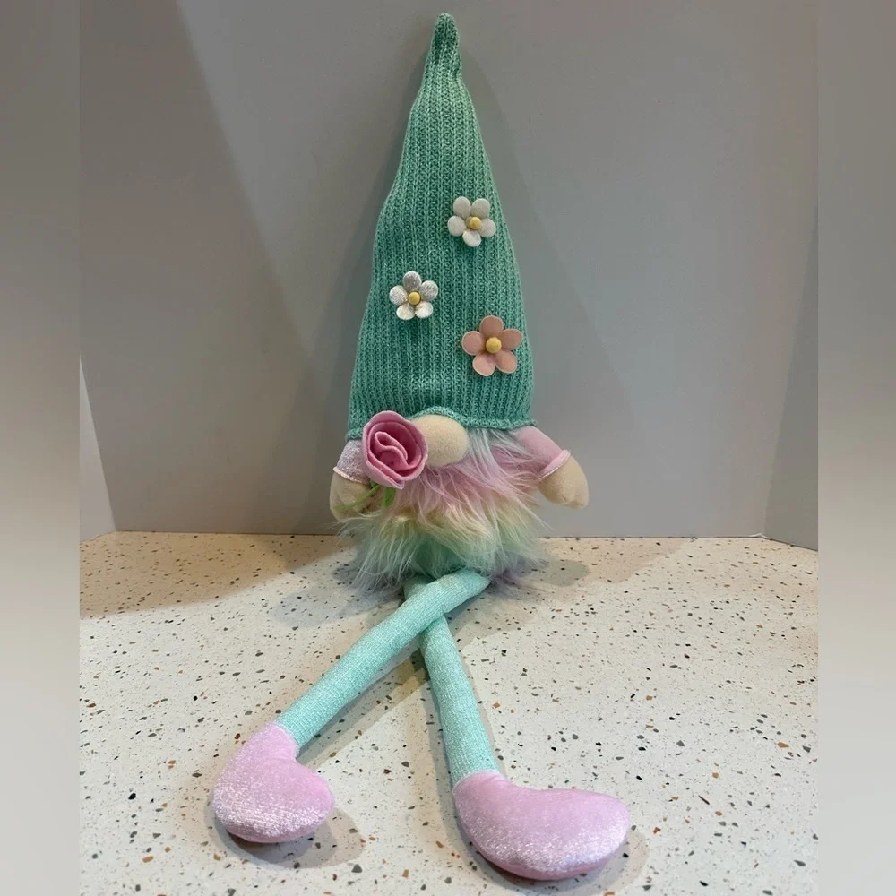 Summer‎ Spring Flower Gnome Multi Colored Pastel